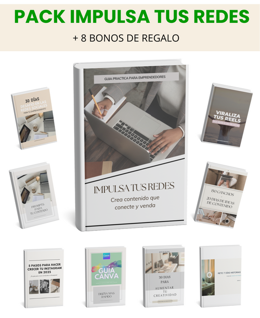 PACK: IMPULSA TUS REDES: crea contenido que conecte y venda para tu emprendimiento